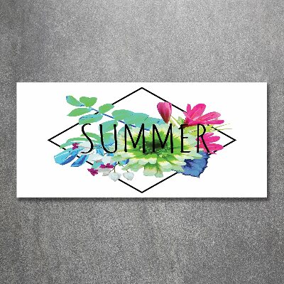 Glass acrylic wall art Summer