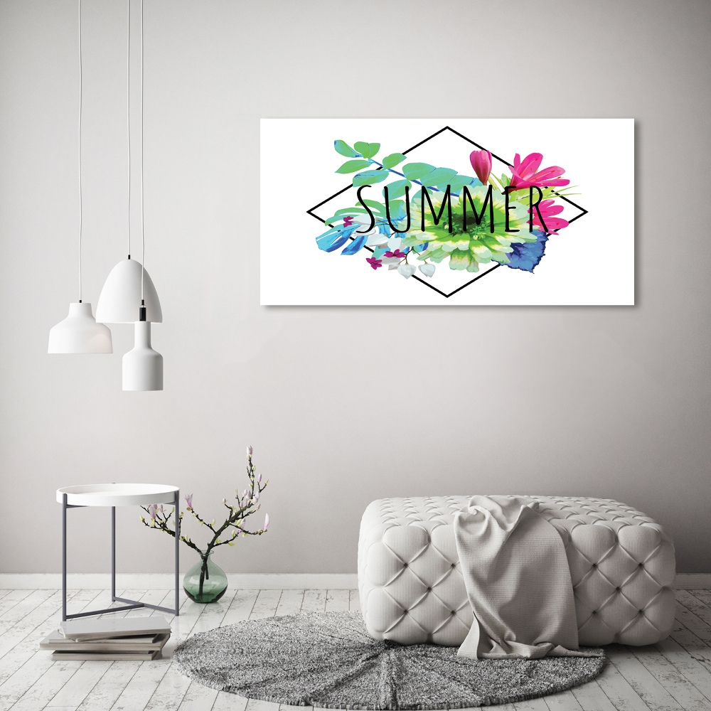 Glass acrylic wall art Summer