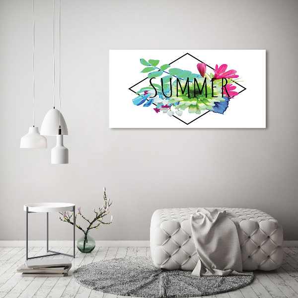 Glass acrylic wall art Summer