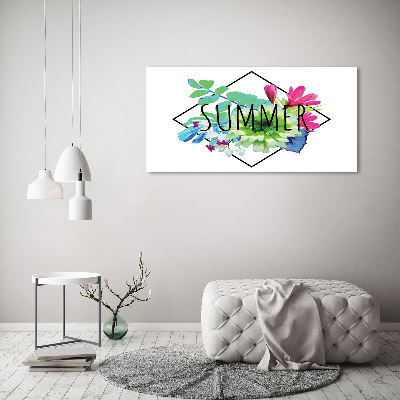 Glass acrylic wall art Summer