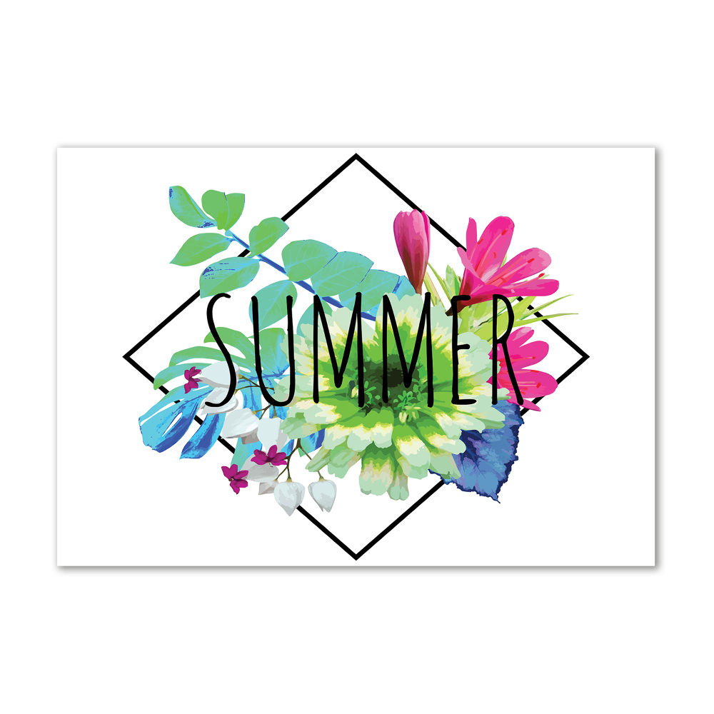 Glass acrylic wall art Summer