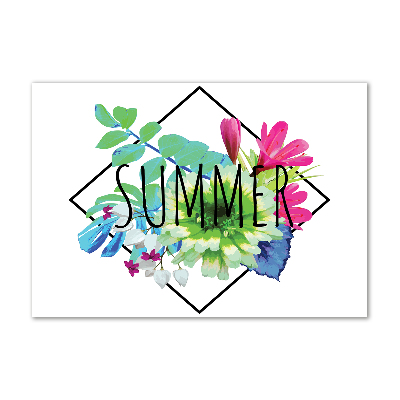 Glass acrylic wall art Summer