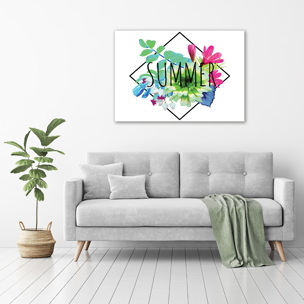 Glass acrylic wall art Summer