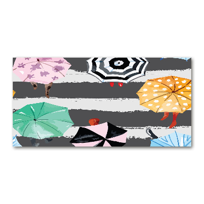 Wall art acrylic Colorful umbrellas