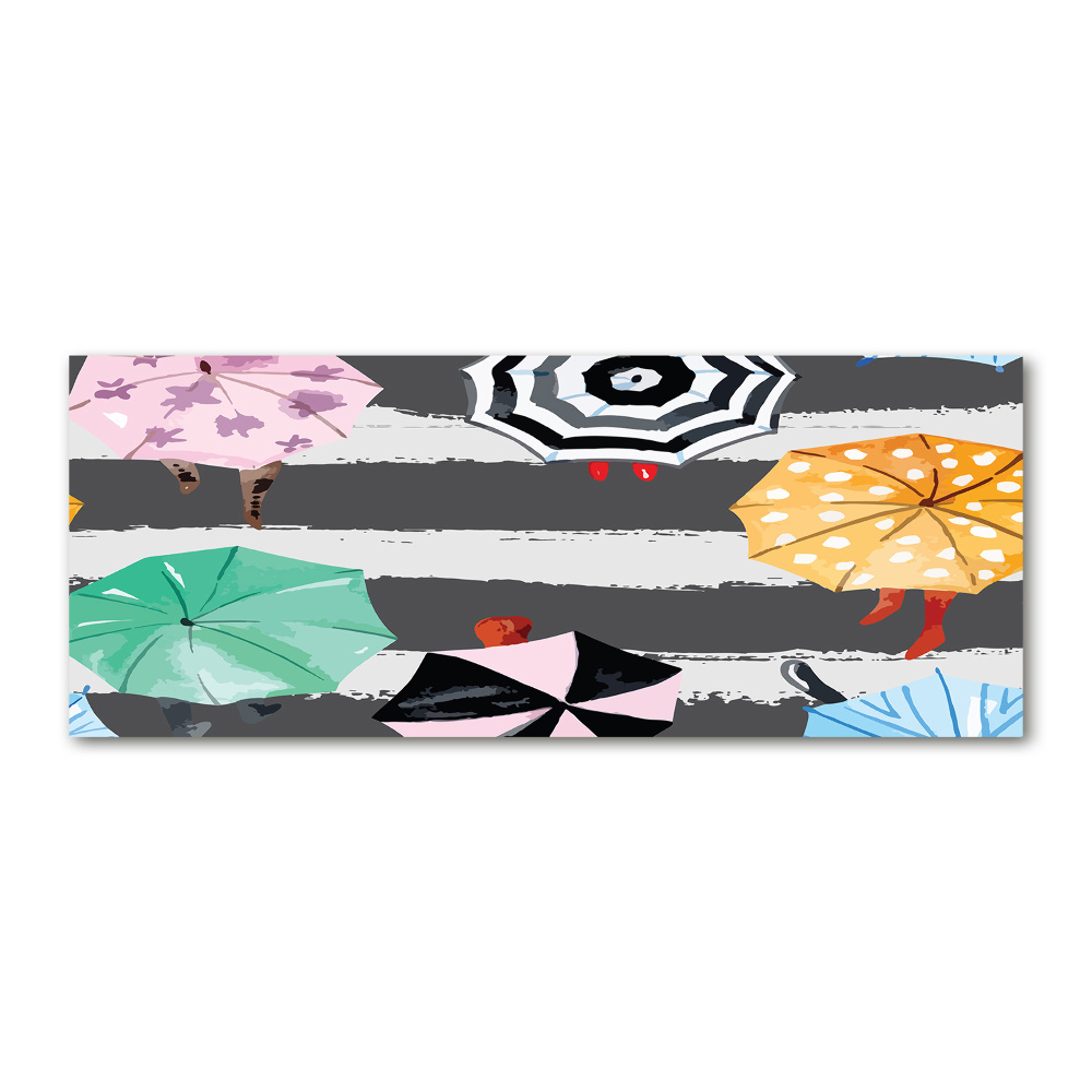 Wall art acrylic Colorful umbrellas