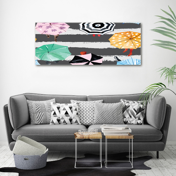 Wall art acrylic Colorful umbrellas