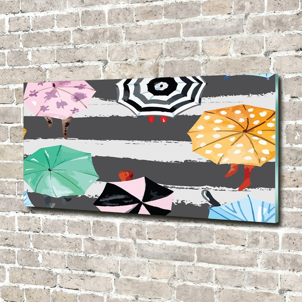 Wall art acrylic Colorful umbrellas