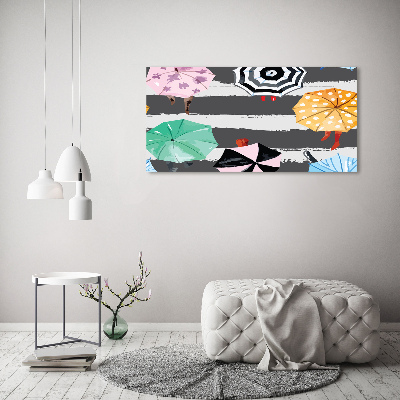 Wall art acrylic Colorful umbrellas