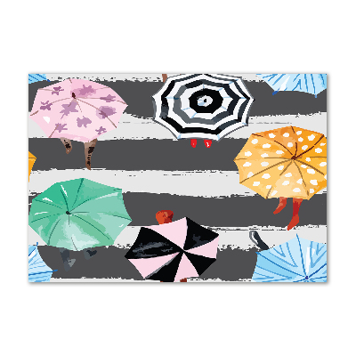 Wall art acrylic Colorful umbrellas