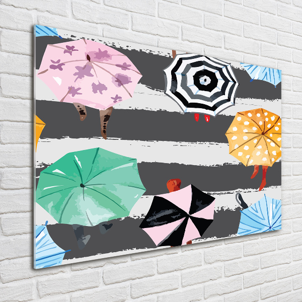 Wall art acrylic Colorful umbrellas