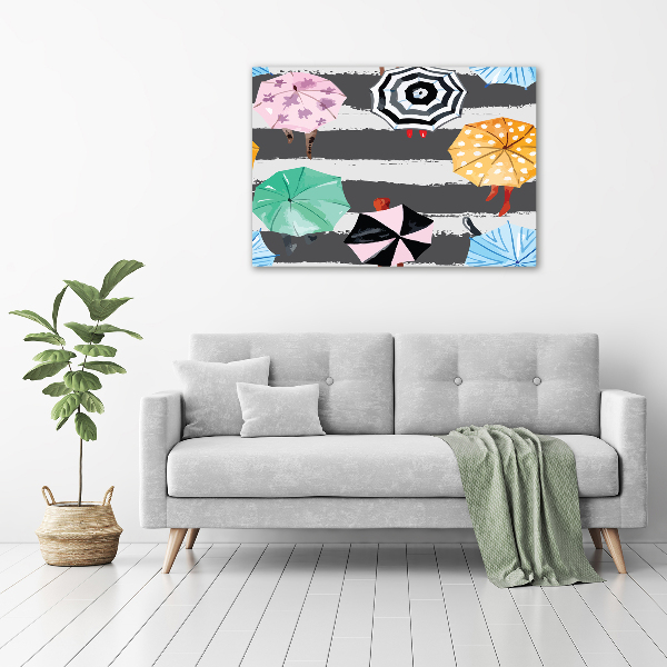 Wall art acrylic Colorful umbrellas