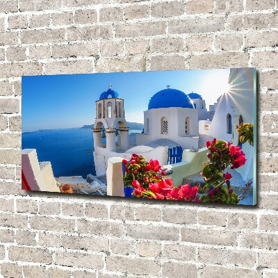 Acrylic wall picture Santorini Greece