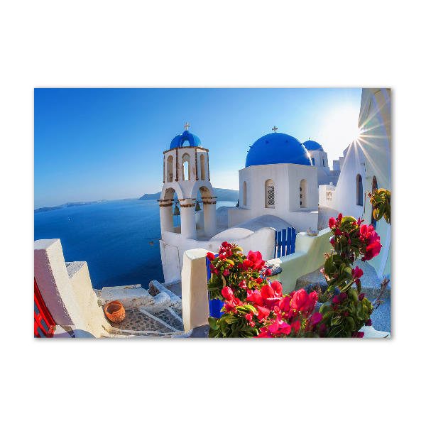 Acrylic wall picture Santorini Greece