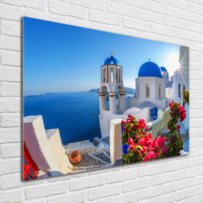 Acrylic wall picture Santorini Greece