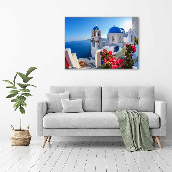 Acrylic wall picture Santorini Greece