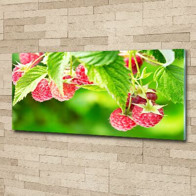 Wall art acrylic Raspberries in the garden