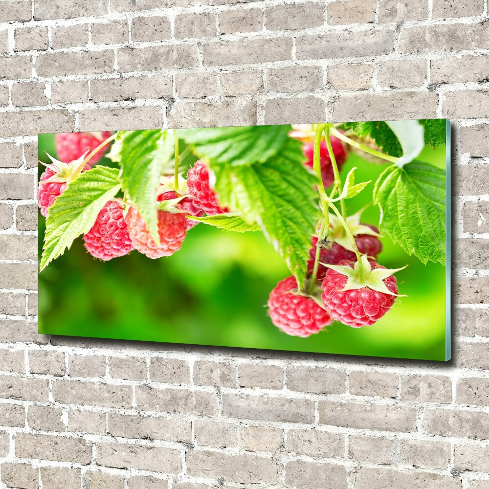 Wall art acrylic Raspberries in the garden