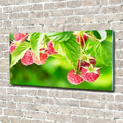 Wall art acrylic Raspberries in the garden