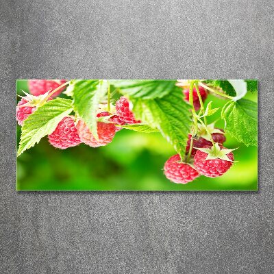 Wall art acrylic Raspberries in the garden