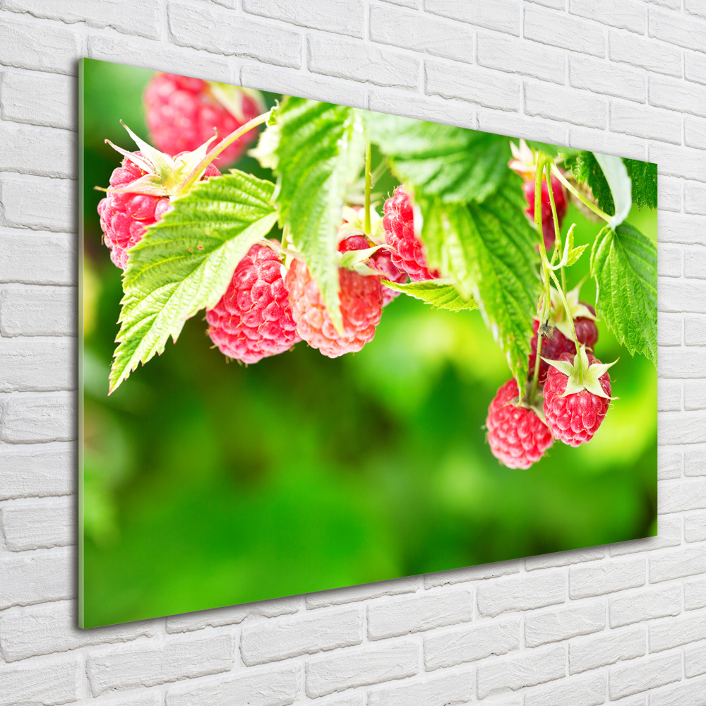 Wall art acrylic Raspberries in the garden