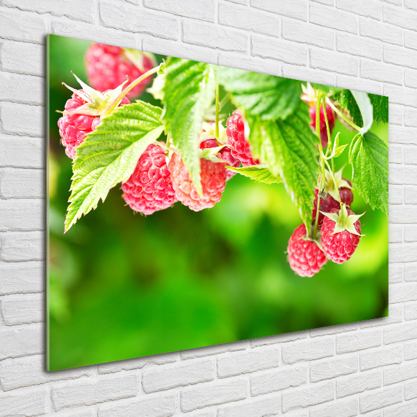 Wall art acrylic Raspberries in the garden