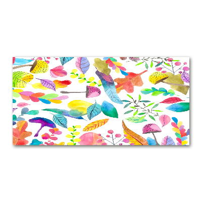 Wall art acrylic Floral pattern