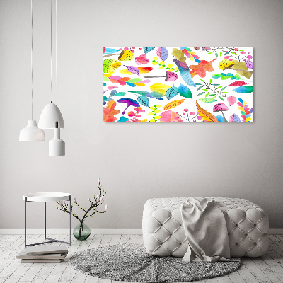 Wall art acrylic Floral pattern