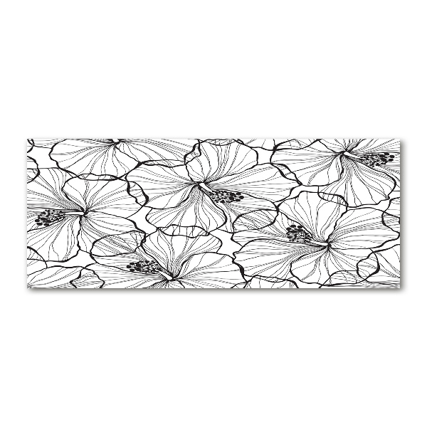 Acrylic wall art Hawaiian flowers