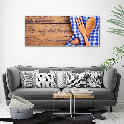 Acrylic wall art Wooden cutlery