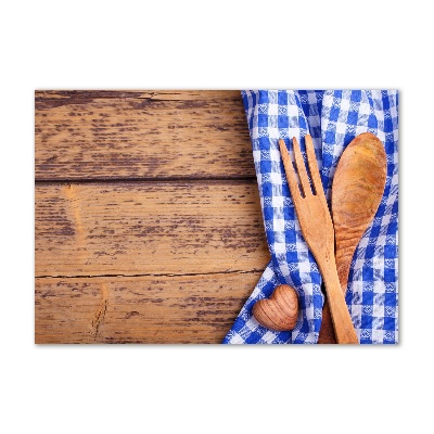 Acrylic wall art Wooden cutlery