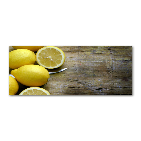 Print on acrylic Lemons on wood