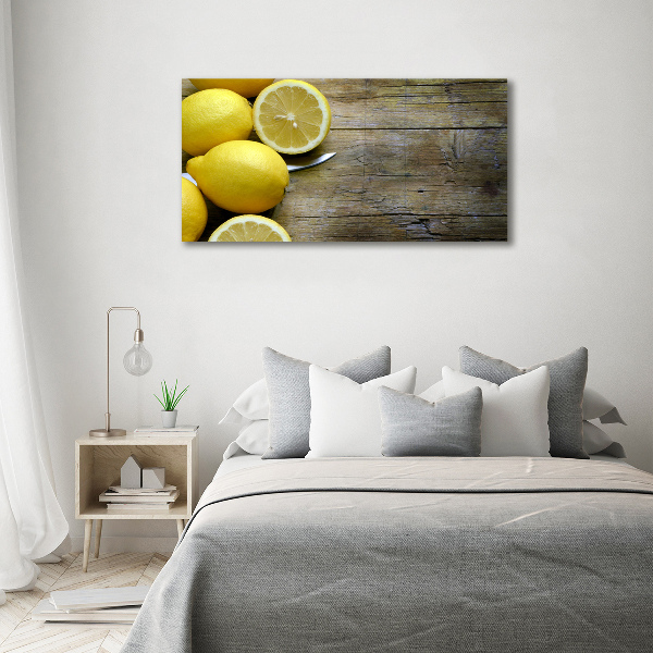 Print on acrylic Lemons on wood