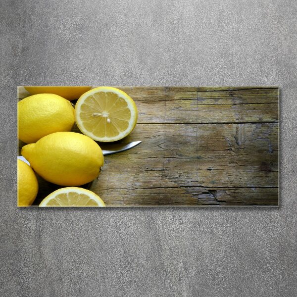 Print on acrylic Lemons on wood