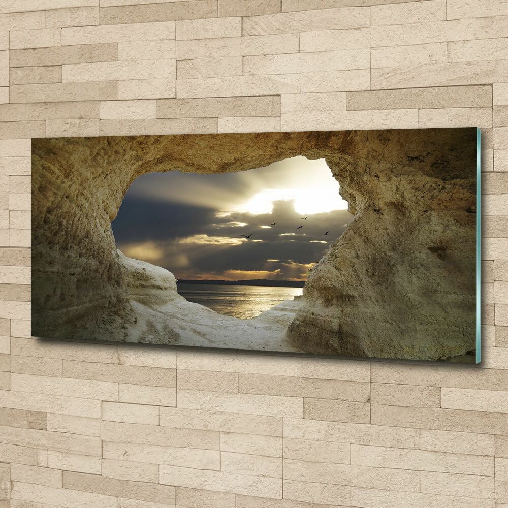 Wall art acrylic Coastal cave