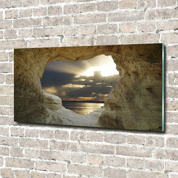 Wall art acrylic Coastal cave