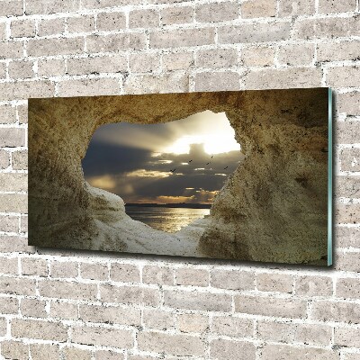 Wall art acrylic Coastal cave