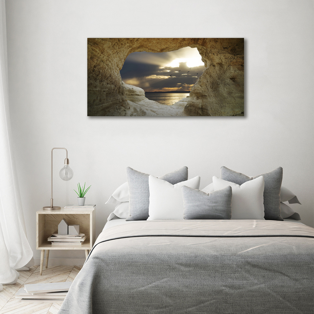 Wall art acrylic Coastal cave