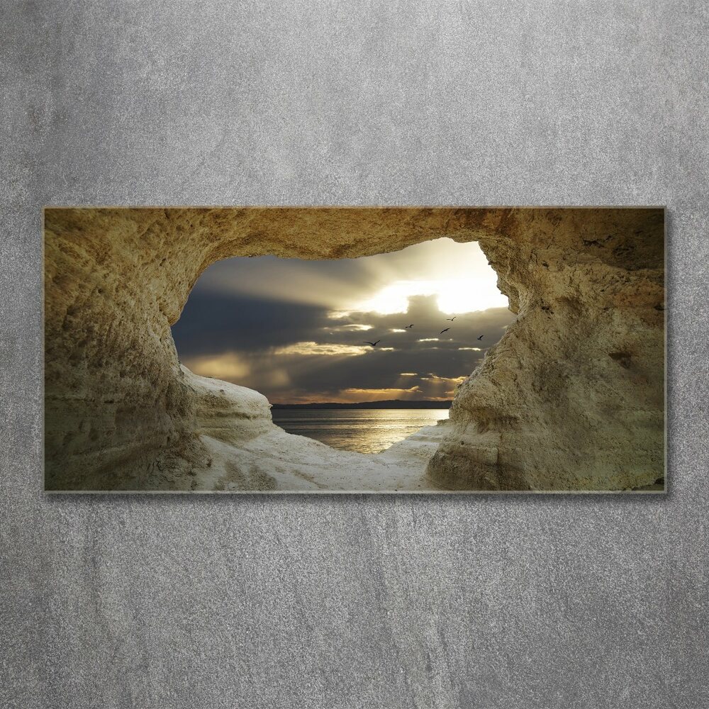 Wall art acrylic Coastal cave