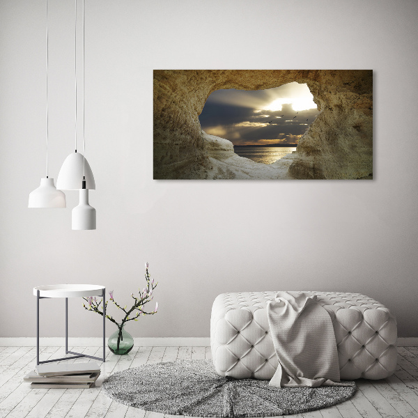 Wall art acrylic Coastal cave