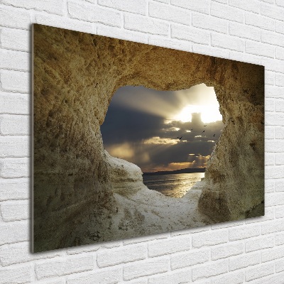 Wall art acrylic Coastal cave