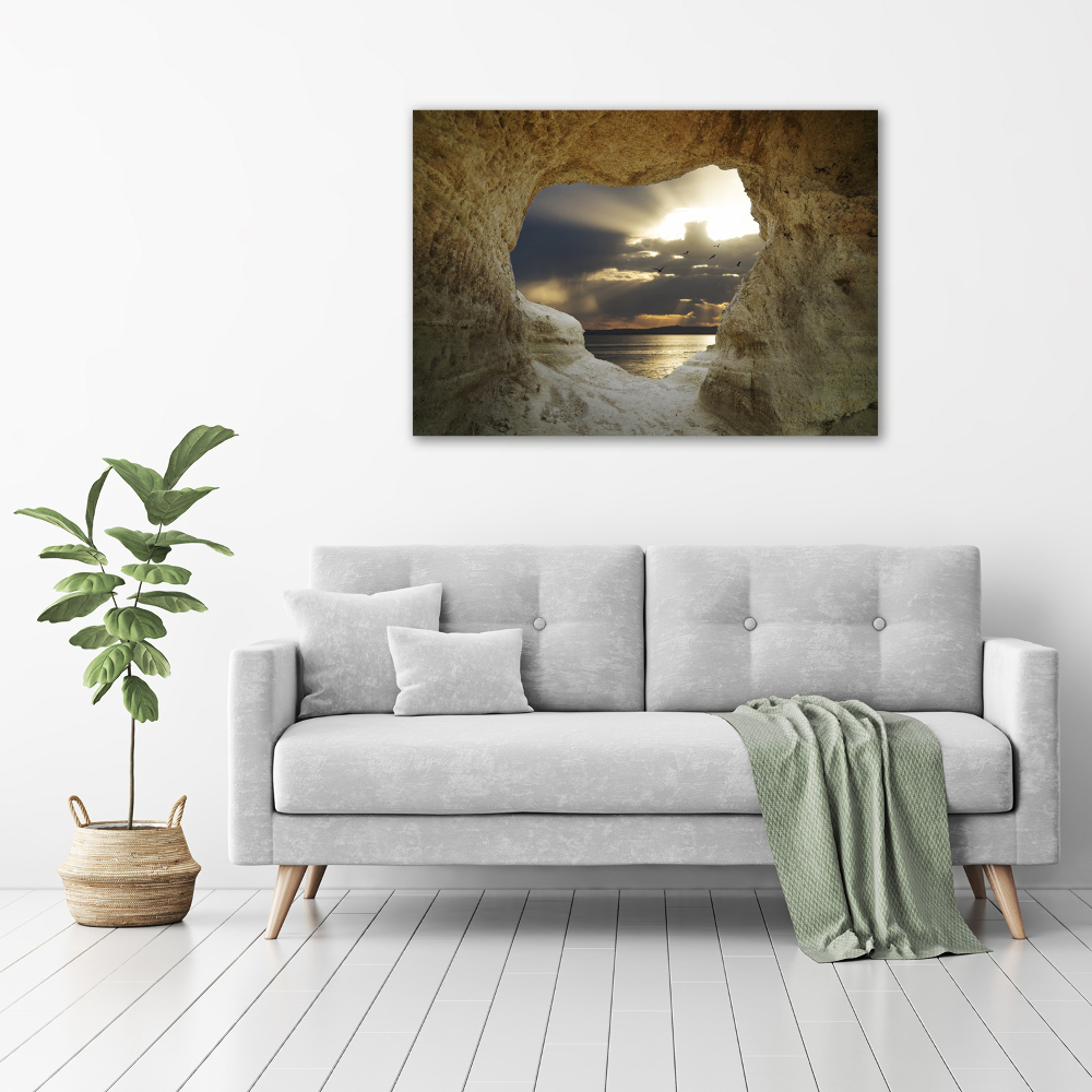 Wall art acrylic Coastal cave