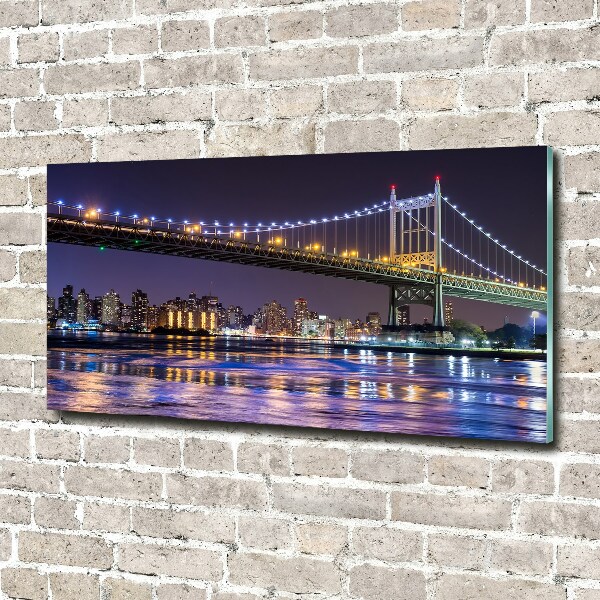 Acrylic wall picture A bridge in New York