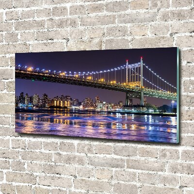 Acrylic wall picture A bridge in New York