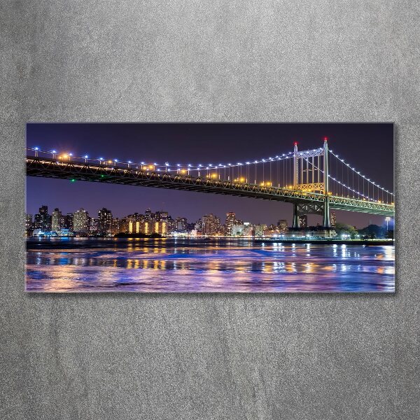 Acrylic wall picture A bridge in New York