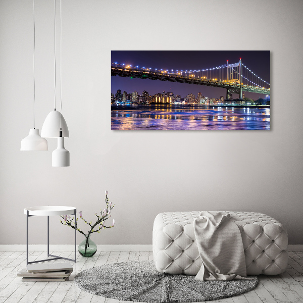 Acrylic wall picture A bridge in New York