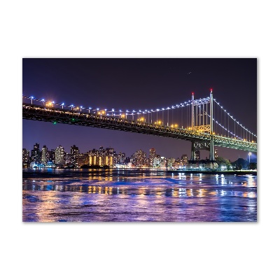 Acrylic wall picture A bridge in New York