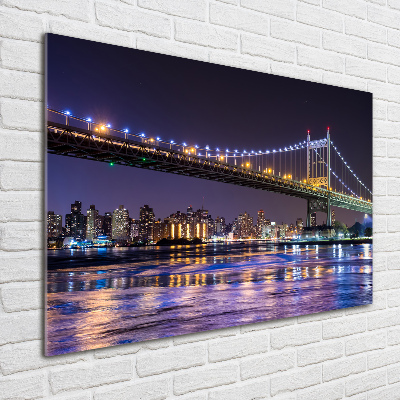 Acrylic wall picture A bridge in New York