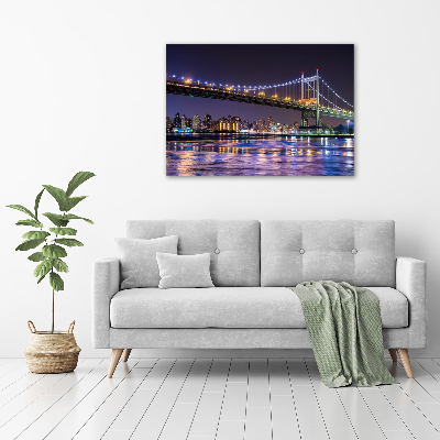 Acrylic wall picture A bridge in New York