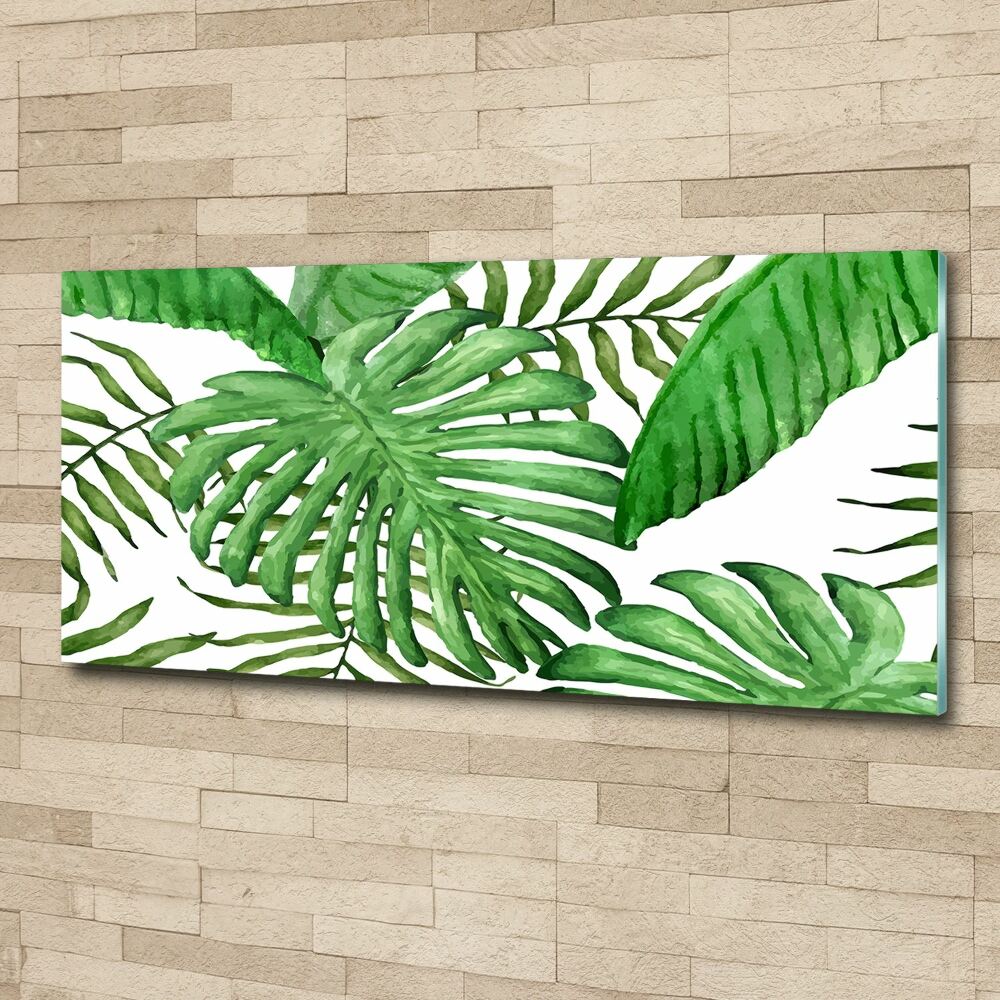 Acrylic wall art Tropical leaves