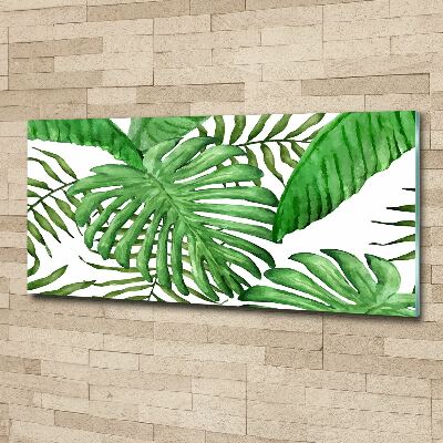 Acrylic wall art Tropical leaves